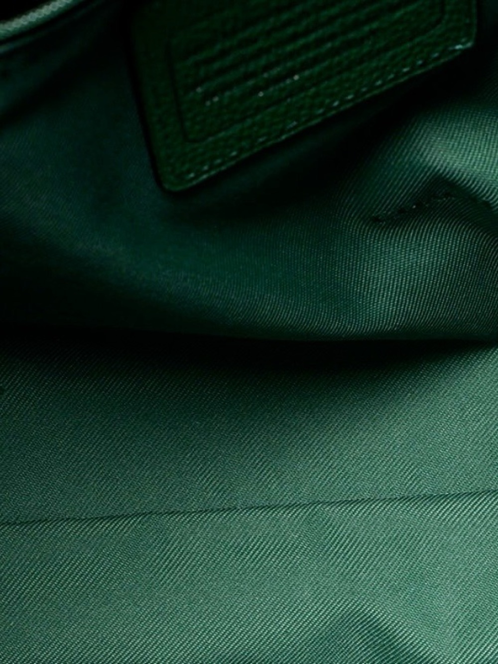 COACH Green Pebbled Leather Bag, forest green - Picture 6 of 8